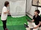 ラウンド前の練習